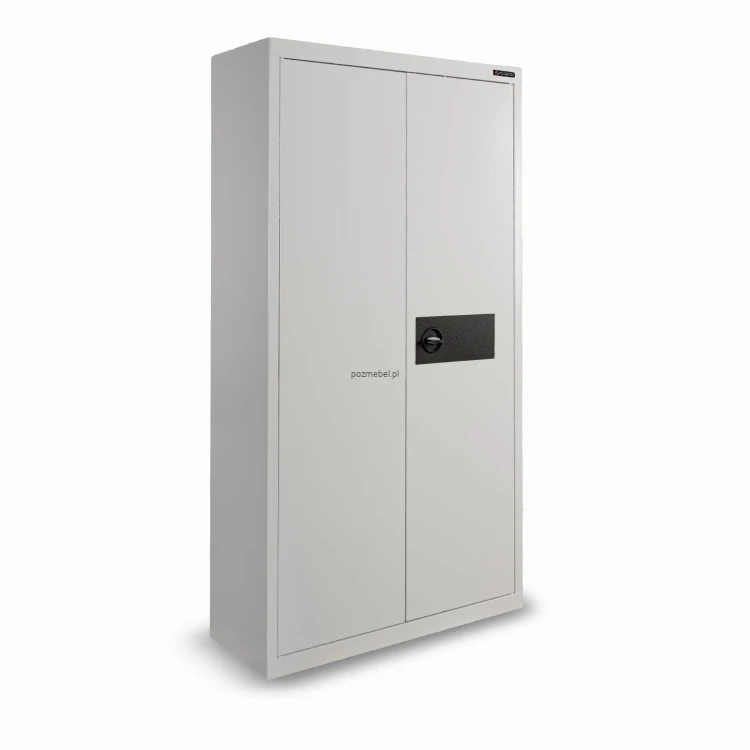 Dwudrzwiowa szafa na dokumenty poufne MS2M/A 190 klasy A Konsmetal - zamknięta