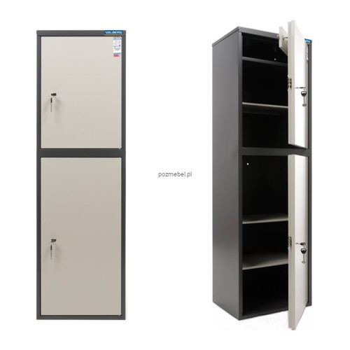 Sejf biurowy Valberg SL 150/2T – 2 sekcje, 2 zamki kluczowe