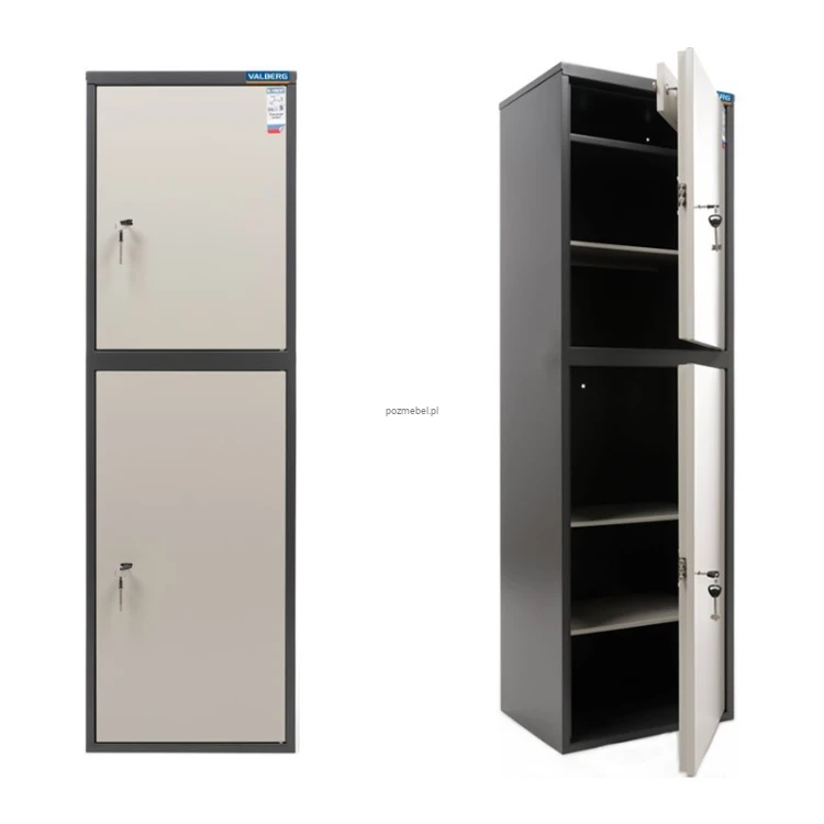 Sejf biurowy Valberg SL 150/2T – 2 sekcje, 2 zamki kluczowe