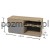 Pomocnik biurowy XAR-P3 z żaluzją i szufladą – szafka podporowa do biurka 1400 × 500 × 650 mm