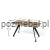 Biurko nowoczesne XAR-V3-7 1400x700 mm Antrax – meble biurowe