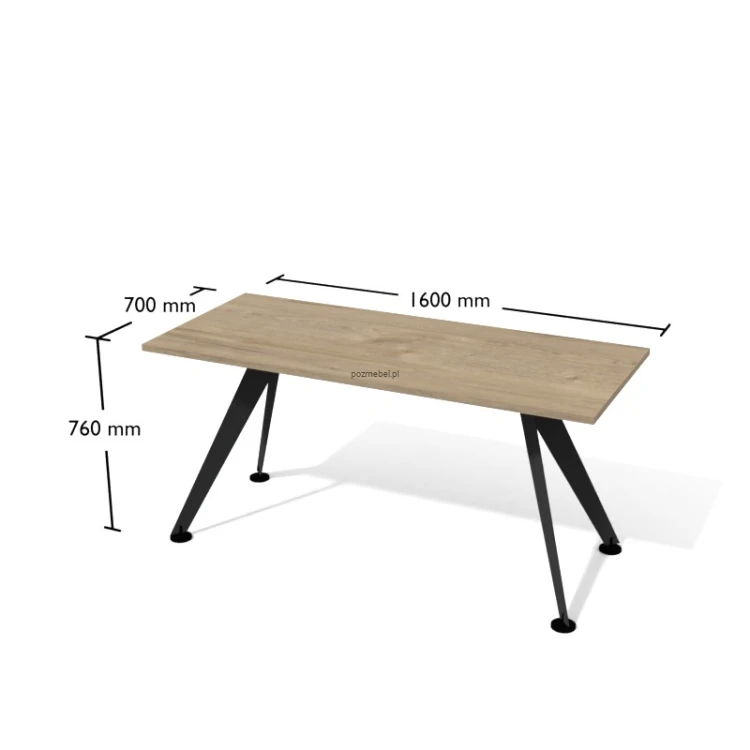 Biurko nowoczesne XAR-V4-7 160x70 cm Antrax