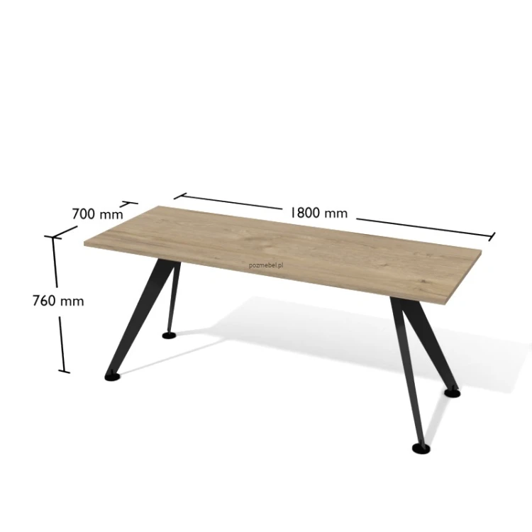 Biurko nowoczesne Antrax XAR-V5-7 180x70 cm