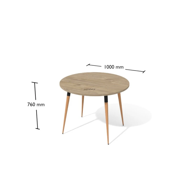Stół gabinetowy Antrax XAR-Do2 Ø 1000mm