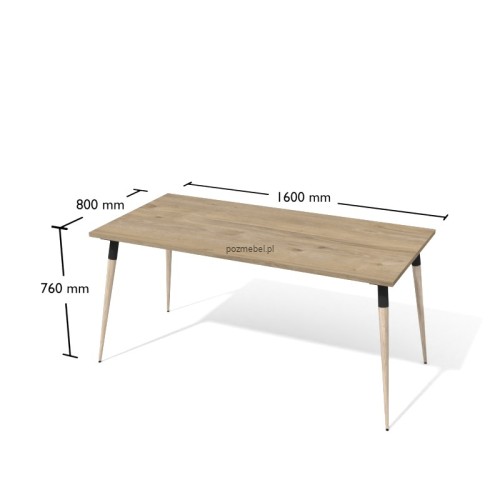 Nowoczesne biurko skandynawskie Antrax XAR-D4-8 160x80 cm