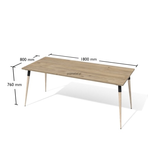 Nowoczesne biurko skandynawskie Antrax XAR-D5-8 180x80 cm