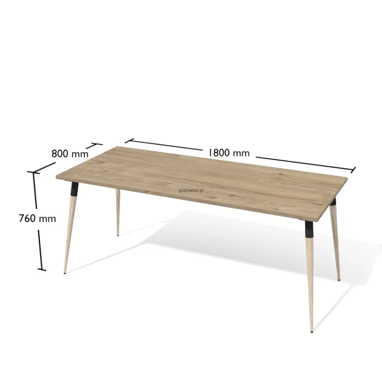 Nowoczesne biurko skandynawskie Antrax XAR-D5-8 180x80 cm