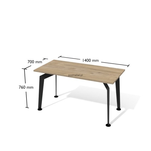 Nowoczesne biurko loftowe Antrax XAR-S3-7 140x70 cm