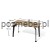 Nowoczesne biurko loftowe Antrax XAR-S3-7 140x70 cm