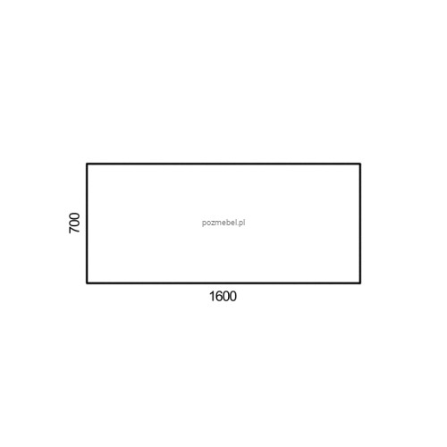 Wymiar blatu XAR-S4-7 160x70 cm