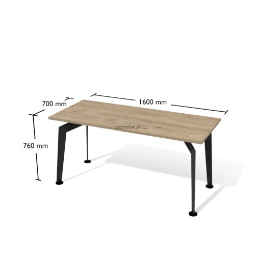 Nowoczesne biurko loftowe Antrax XAR-S4-7 160x70 cm