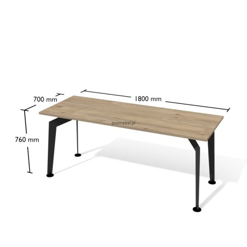 Nowoczesne biurko loftowe Antrax XAR-S5-7 180x70 cm