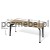 Nowoczesne biurko loftowe Antrax XAR-S5-7 180x70 cm