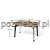 Nowoczesne biurko loftowe Antrax XAR-S2-8 120x80 cm