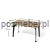 Nowoczesne biurko loftowe Antrax XAR-S3-8 140x80 cm