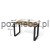 Nowoczesne biurko na płozach Antrax XAR-Fo2-6 120x60 cm