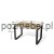 Nowoczesne biurko na płozach Antrax XAR-Fo2-7 120x70 cm