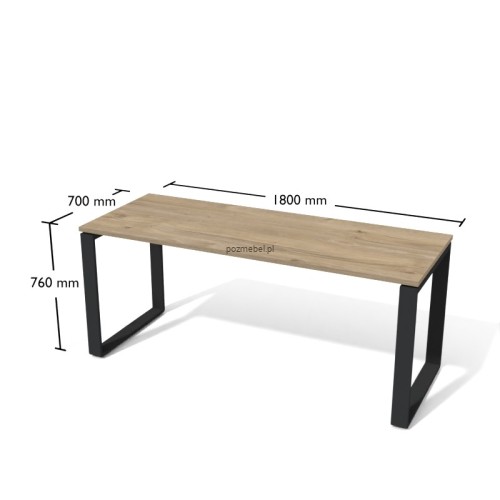 Nowoczesne biurko na płozach Antrax XAR-Fo5-7 180x70 cm