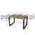 Nowoczesne biurko na płozach Antrax XAR-Fo2-8 120x80 cm