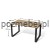 Nowoczesne biurko na płozach Antrax XAR-Fo3-8 140x80 cm