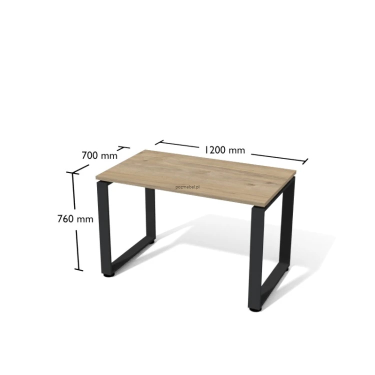 Nowoczesne biurko ramowe Antrax XAR-F2-7 120x70 cm