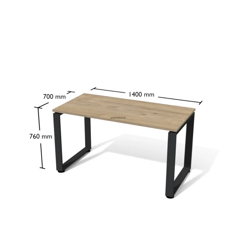 Nowoczesne biurko ramowe Antrax XAR-F3-7 140x70 cm