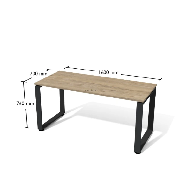 Nowoczesne biurko ramowe Antrax XAR-F4-7 160x70 cm