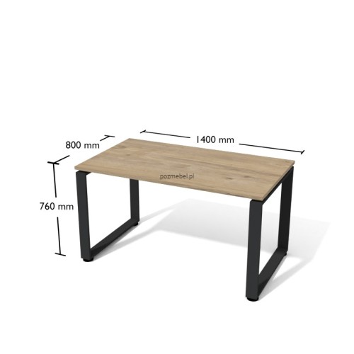 Nowoczesne biurko ramowe Antrax XAR-F3-8 140x80 cm