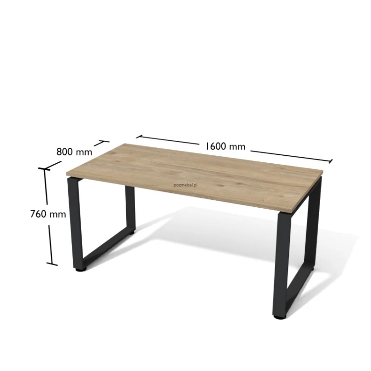 Nowoczesne biurko ramowe Antrax XAR-F4-8 160x80 cm