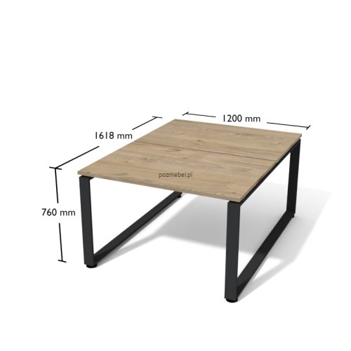 Nowoczesne biurko podwójne dwustanowiskowe Antrax XAR-Fb2-8 120x160 cm
