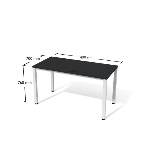 Biurko proste Antrax Wgb3-7 140x70 cm White Graph