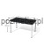 Biurko proste Antrax Wgb3-8 140x80 cm White Graph
