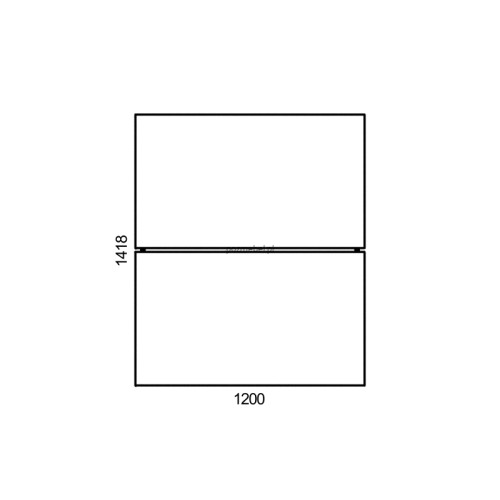 Wymiar blatu Wgb12 120x140 cm White Graph