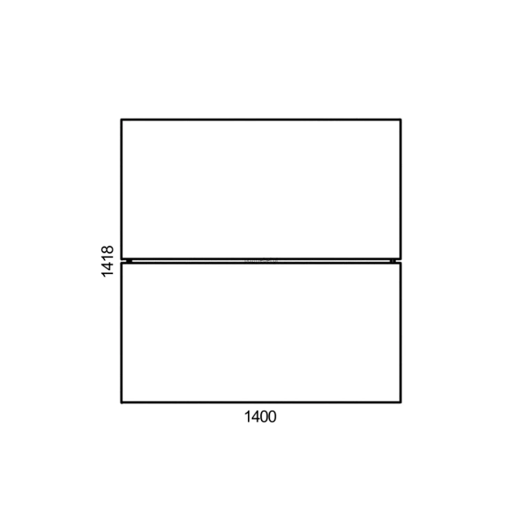 Wymiar blatu Wgb13 140x140 cm White Graph