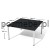 Biurko proste podwójne dwustanowiskowe Antrax Wgb13 140x140 cm White Graph