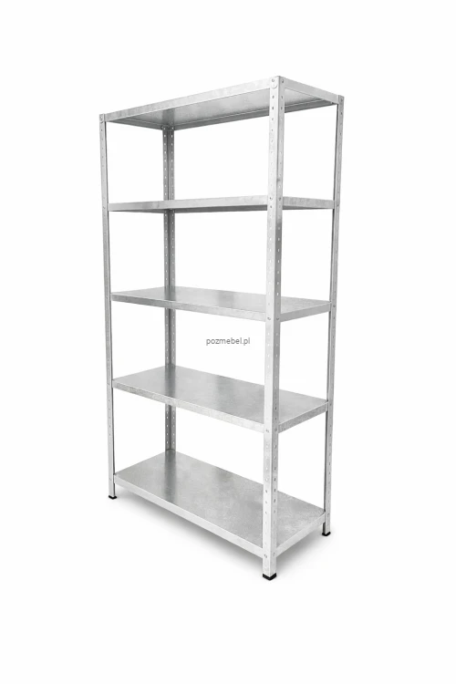 Regał metalowy skręcany ocynkowany 2000x1200x600 mm – 5 półek 100 kg