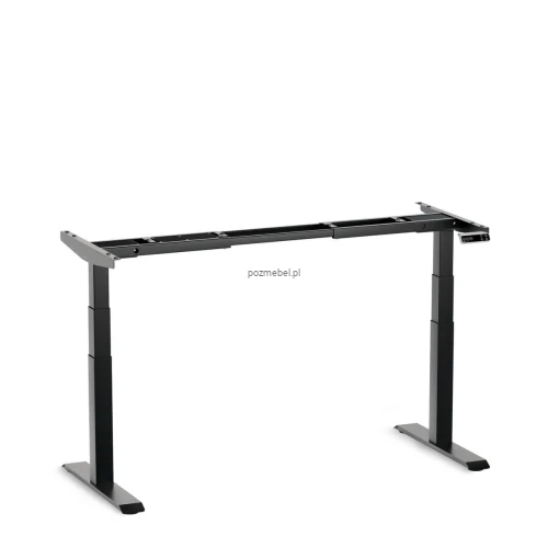 Czarny stelaż biurka z elektryczną regulacją wysokości e-Move E400 Frame