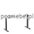 Stelaz regulowany E-MOVE E600 B - front skos.webp