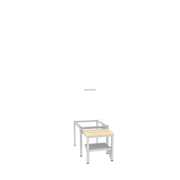 Podstawa wysuwana z siedziskiem i półką na buty PW 411 W + PPW 411 W Malow (szer. 40 cm)