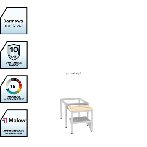 Podstawa wysuwana z siedziskiem i półką na buty PW 411 W + PPW 411 W Malow (szer. 40 cm) z darmowa dostawą