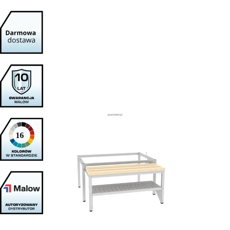 Podstawa wysuwana z siedziskiem i półką na buty PW 421 W + PPW 421 W Malow (szer. 80 cm) z darmową dostawą