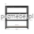 Schemat i dokładne wymiary czarnego regału Mega-Met 180x200x60 cm. Kup online z darmową dostawą i wysyłką 24h..webp