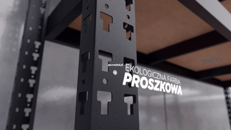 Regał metalowy Mega-Met z półkami HDF idealny do warsztatu i hurtowni. Darmowa dostawa od Pozmebel.pl.