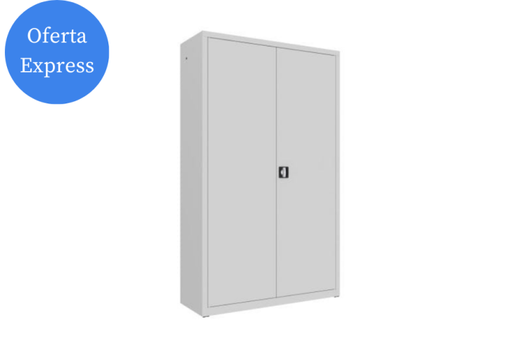 Zamknięta metalowa szafa aktowa z drzwiami skrzydłowymi Sbm 212 M lx.png