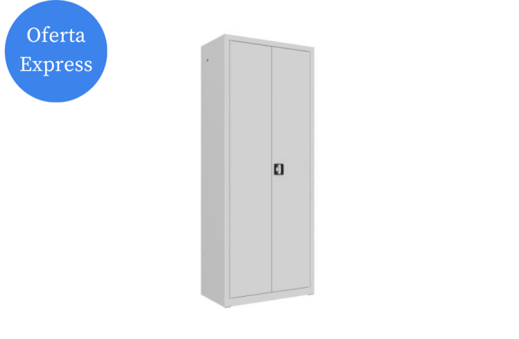 Otwarta metalowa szafa aktowa z drzwiami skrzydłowymi Sbm 202 M lx.png