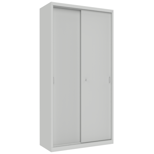 Metalowa szafa aktowa na dokumenty z drzwiami przesuwnymi Sbm 222 RAL 7035 MALOW