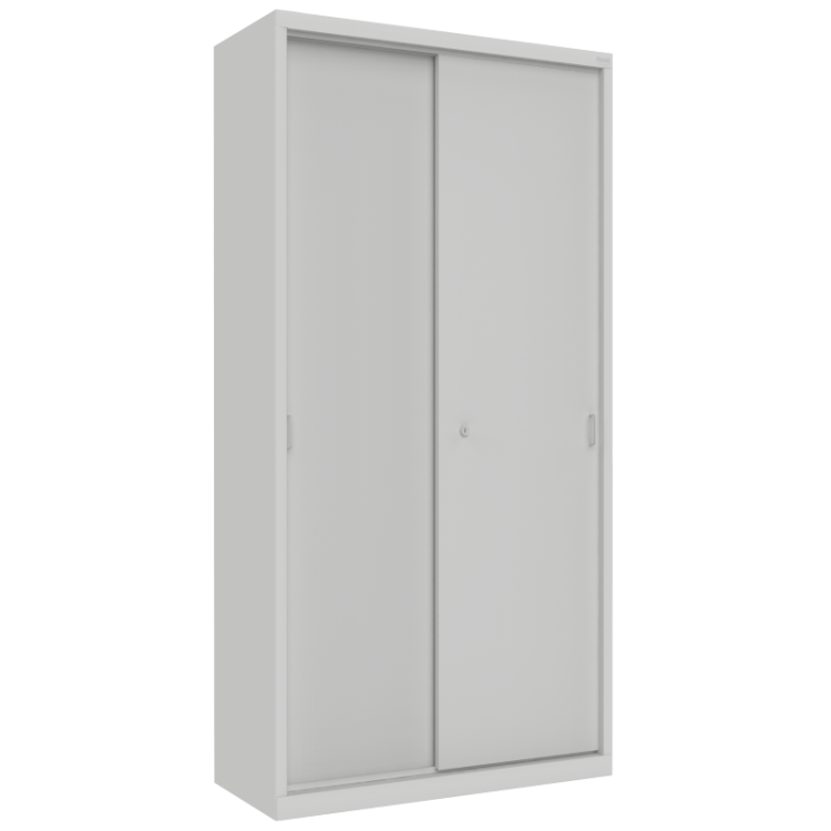 Metalowa szafa aktowa na dokumenty z drzwiami przesuwnymi Sbm 222 RAL 7035 MALOW