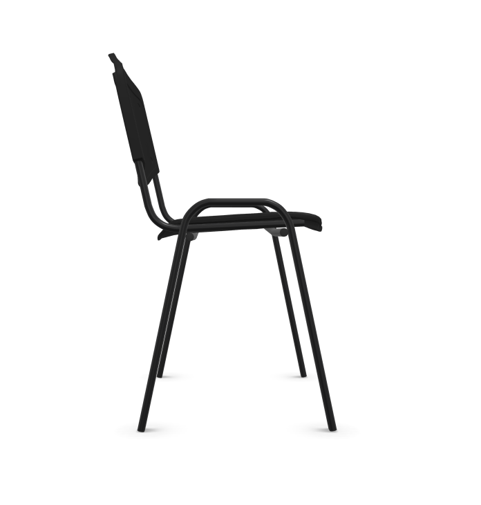 Krzesło konferencyjne plastikowe ISO BLACK pozmebel.pl