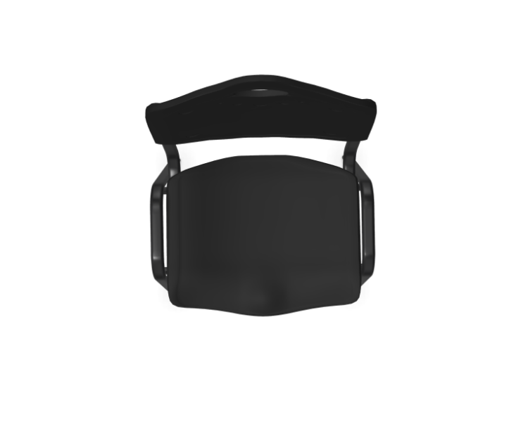 Krzesło konferencyjne plastikowe ISO BLACK pozmebel.pl