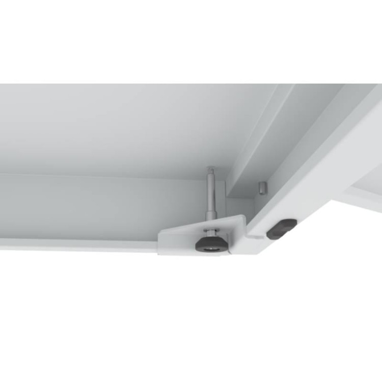 Szafa biurowa SBM m lx widok z dołu na stopki, Ral 7035.jpg